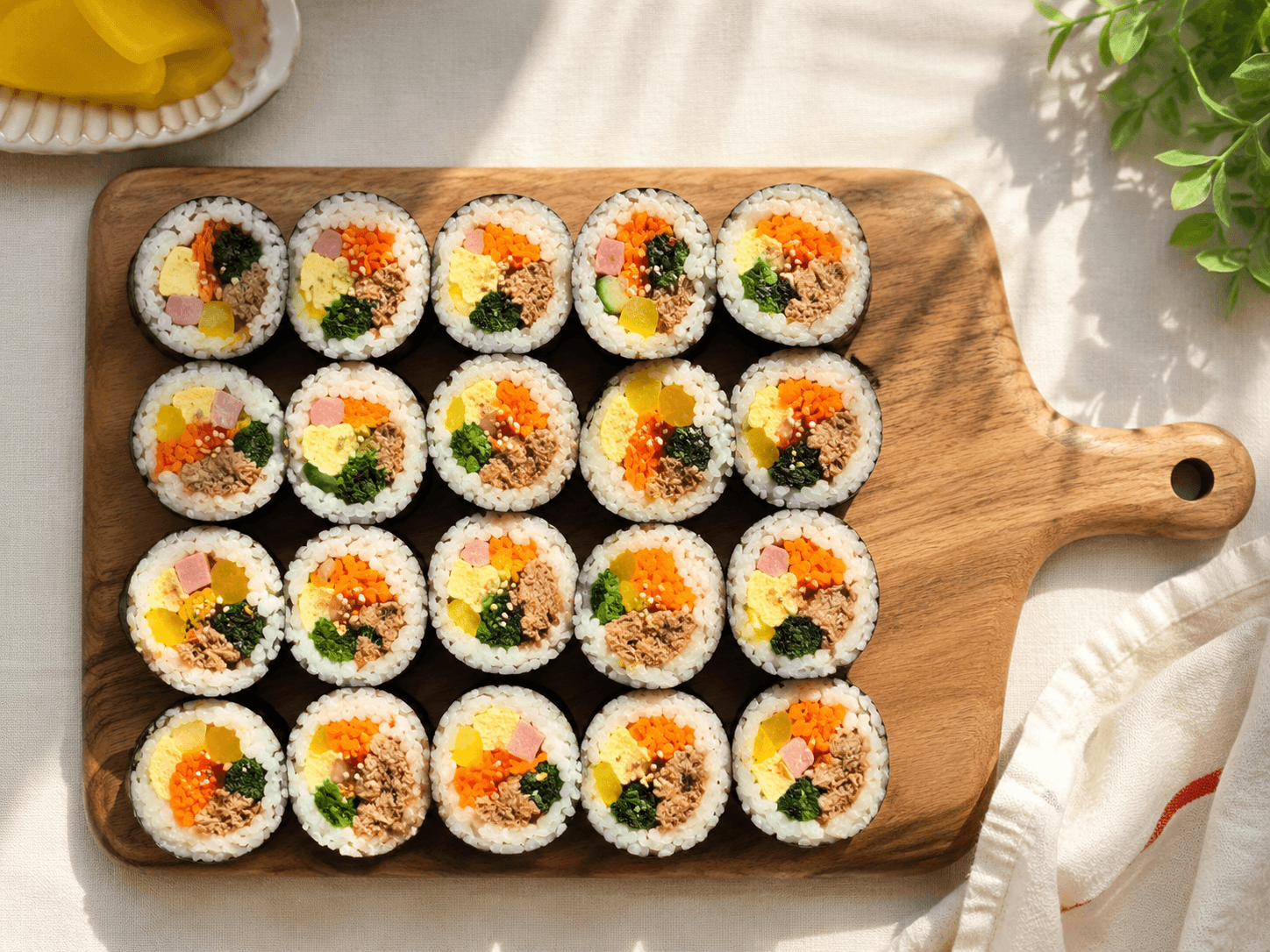 집에서 김밥 만드는 법 —간단하고 건강한 한 끼